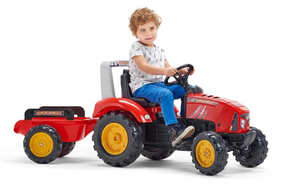 Slika Traktor s prikolicom Supercharger - Red - Falk