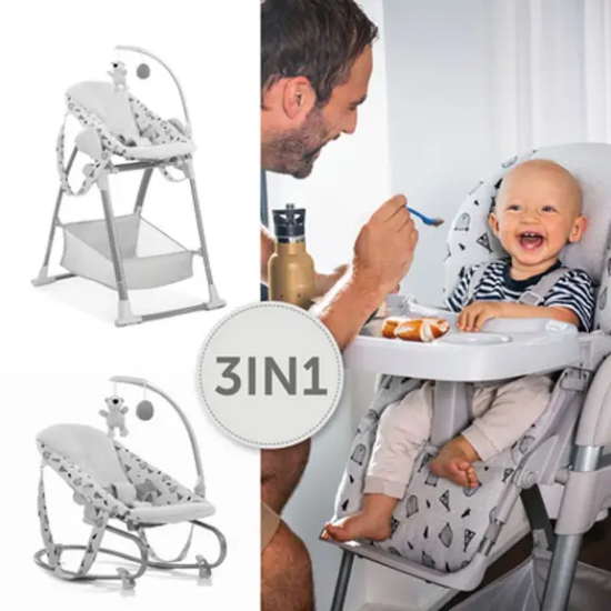 Slika Hranilica Sit N Relax 3u1 - nordic grey - Hauck
