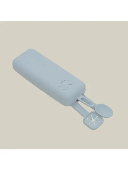 Slika Set silikonskog pribora za jelo Blue Grey - Interbaby