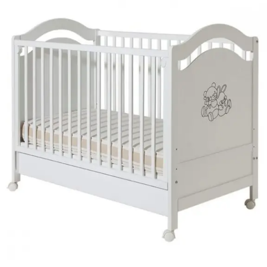 Slika Krevetić Vendy bijeli s ladicom