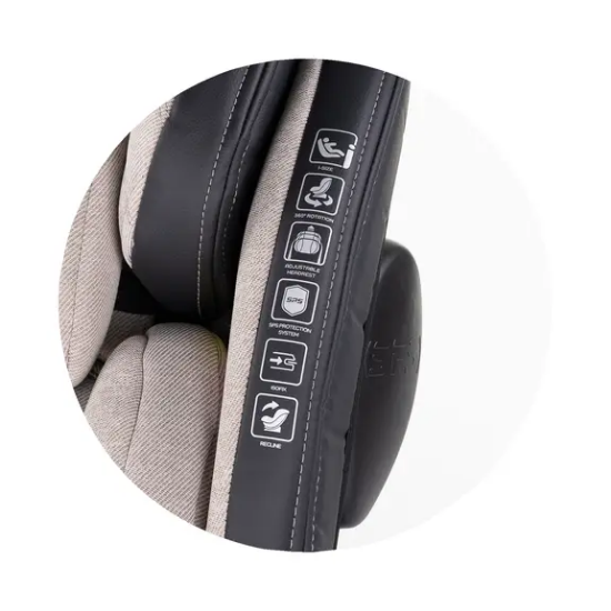 Slika Autosjedalica I-SIZE 40-150 cm ISOFIX 360 Hypnotic Tiramisu Chipolino 