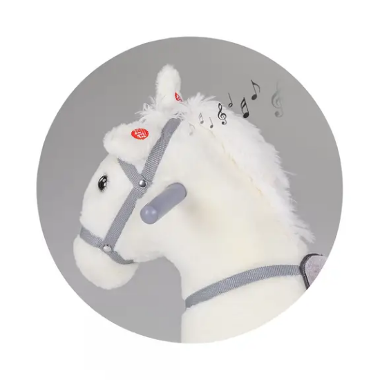 Slika Igračka na luljanje sa kotačima Horse - bijela Chipolino 
