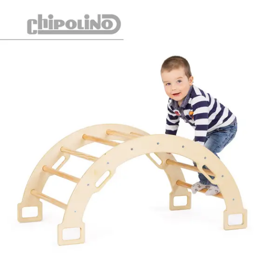 Slika Ljestve za penjanje / drvena igračka za ljuljanje s jastukom Chipolino 