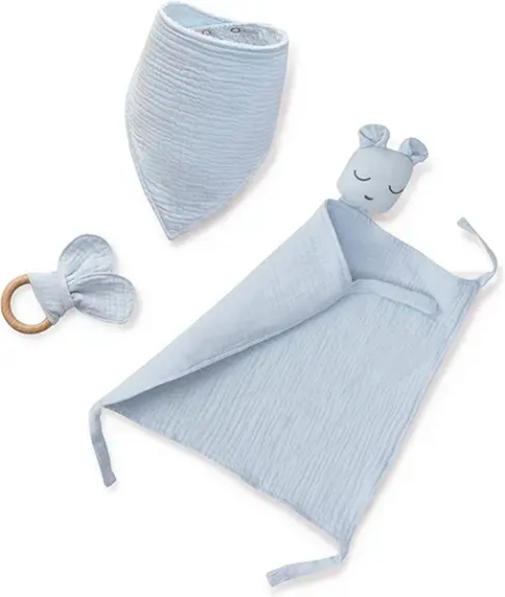 Slika Set za bebe Muslin Blue Siva InterBaby 