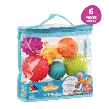 Slika Set teksturiranih kuglica različitih oblika i veličina - 6 kom - Molto