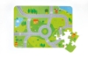 Slika Puzzle Molto City sa drvenim dodacima