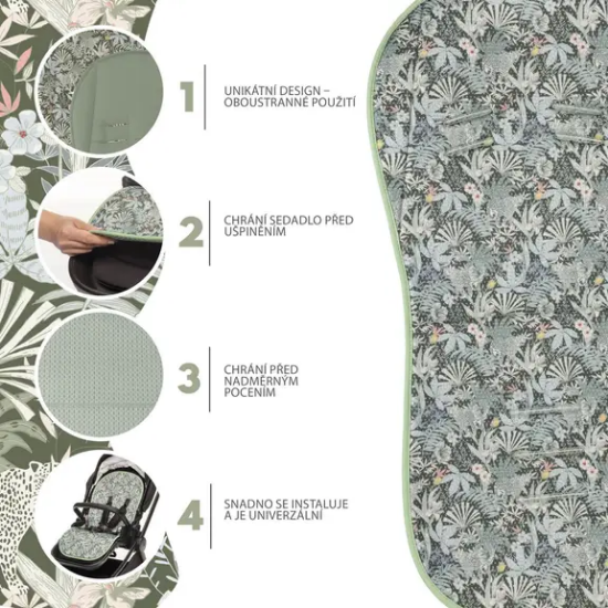 Slika Zračni univerzalni umetak za kolica Breeze Madagaskar Zelena Zopa 