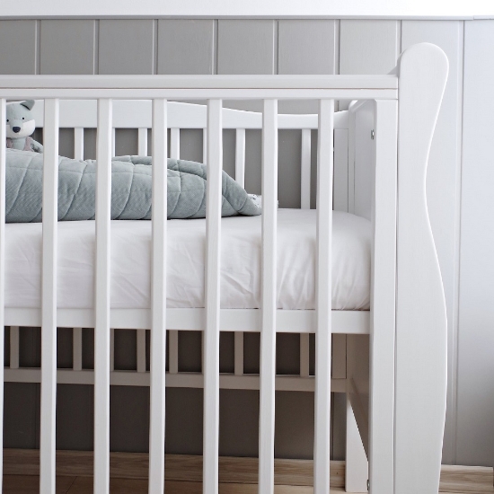 Slika Krevetić Noble Cot - white - Woodies