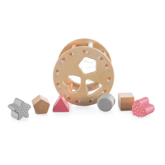 Slika Drvena slagalica pink Zopa 