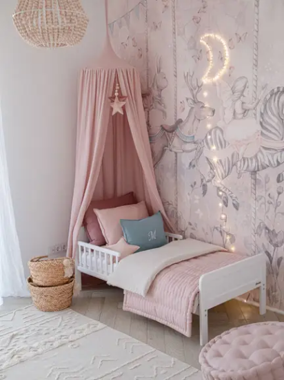 Slika Krevetić Country Toddler 140x70 white - Woodies