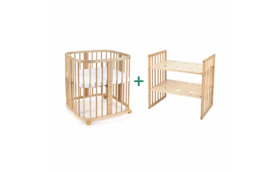 Slika Krevetić 7u1 s madracem NATURAL - Waldin