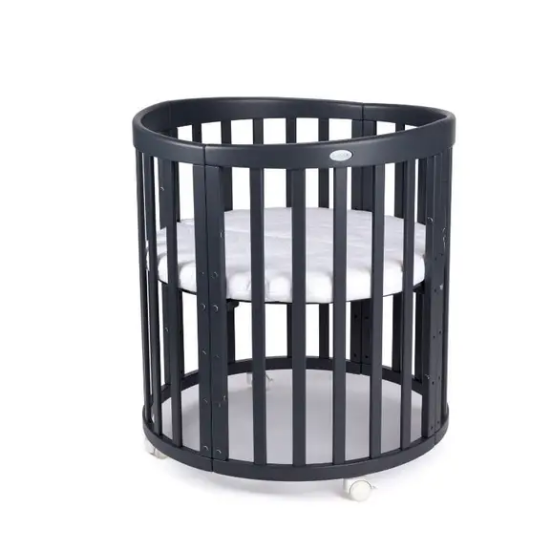 Slika Oval krevetić 7u1 s madracem GRAPHITE - Waldin