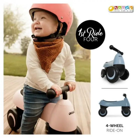 Slika Guralica Hauck 1st Ride Four Ride On Toy – Matt Blue