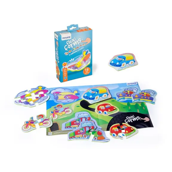 Slika Fleksi puzzle auti 6 kom Miniland 