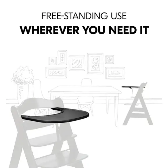 Slika Pladanj Alpha Click Tray Crna - Hauck