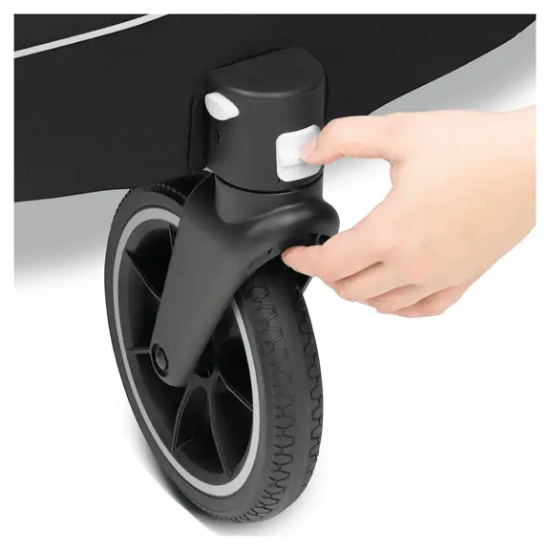 Slika 2u1 prikolica za bicikl i dječja kolica za dvoje djece Dryk Duo Plus Black - Hauck