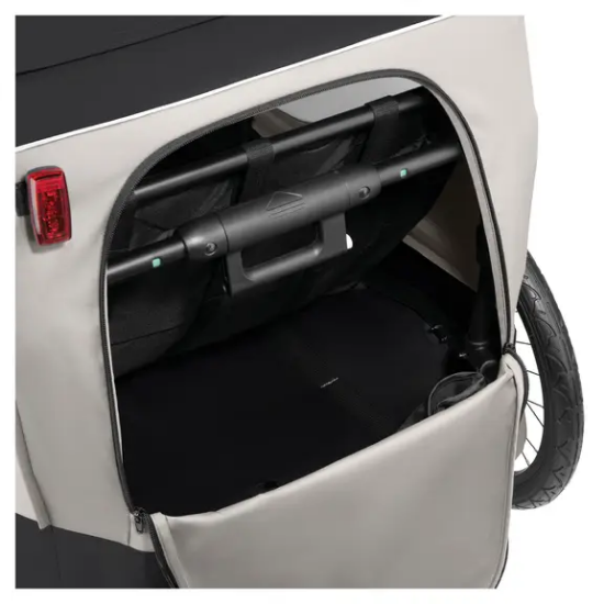 Slika 2u1 prikolica za bicikl i dječja kolica za dvoje djece Dryk Duo Plus Black - Hauck