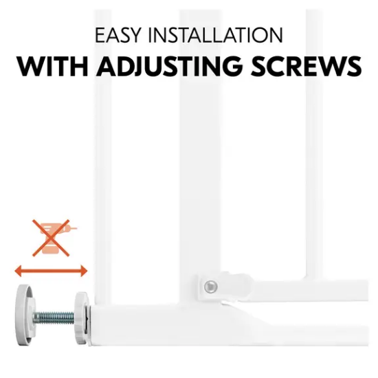 Slika Zaštitna ograda Clear Step 2 Set (75 - 80 cm) + 21 cm produžetak Bijela - Hauck