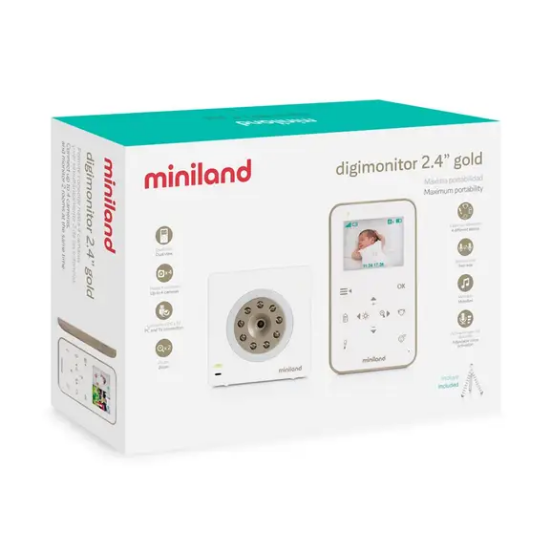 Slika Miniland babymonitor 2.4" gold