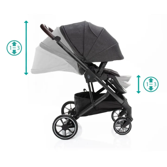 Slika Kolica Quest Vulcan Black / Black Zopa 