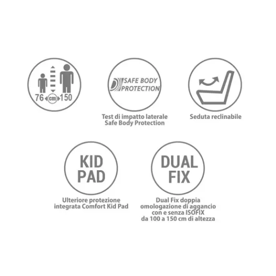 Slika Autosjedalica Run i-Size Siva - Foppapedretti