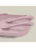Slika  Silikonski set pribora za jelo Dark Pink InterBaby