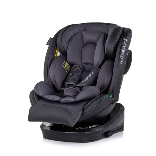 Slika Autosjedalica I-SIZE 40-150 cm ISOFIX 360 Hypnotic Anthracite Chipolino 