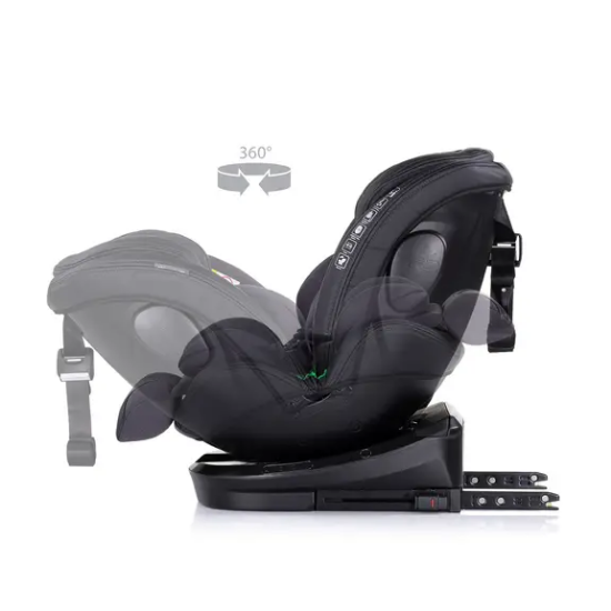 Slika Autosjedalica I-SIZE 40-150 cm ISOFIX 360 Hypnotic Anthracite Chipolino 