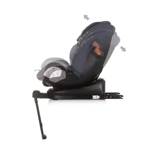 Slika Autosjedalica I-SIZE 40-150 cm ISOFIX 360 "TOURINO" grey mix Chipolino 