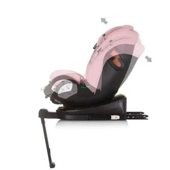 Slika Autosjedalica I-SIZE 40-150 cm ISOFIX 360 "TOURINO" flamingo Chipolino 