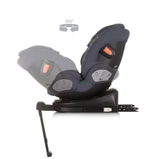 Slika Autosjedalica I-SIZE 40-150 cm ISOFIX 360 "TOURINO" granite Chipolino 
