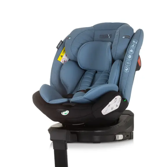 Slika A I-SIZE 40-150 cm ISOFIX 360 "TOURINO" plava Chipolino 