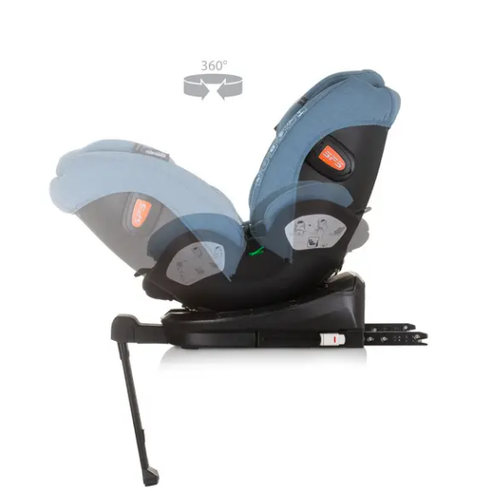 Slika A I-SIZE 40-150 cm ISOFIX 360 "TOURINO" plava Chipolino 
