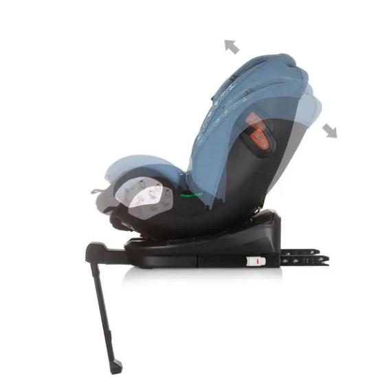 Slika A I-SIZE 40-150 cm ISOFIX 360 "TOURINO" plava Chipolino 