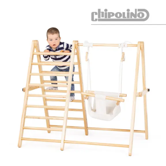 Slika Drvene ljestve za penjanje i ljuljačka Chipolino 