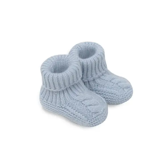 Slika Set prekrivač, kapica i papučice Plavo InterBaby 