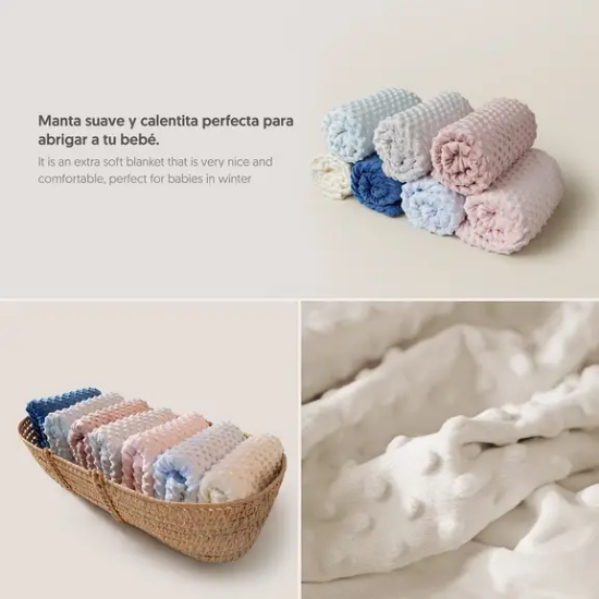 Slika Set dekica Bubble i tješlica Bear Bež InterBaby 