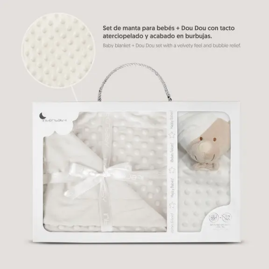 Slika Set dekica Bubble i tješlica Bear Bež InterBaby 