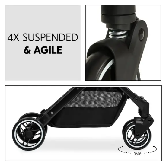 Slika Kolica Travel N Care Set - Disney 100 - Black - Hauck