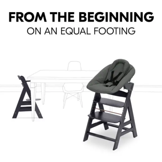 Slika Hranilica Alpha Newborn Set Plus - Dark Grey - Hauck