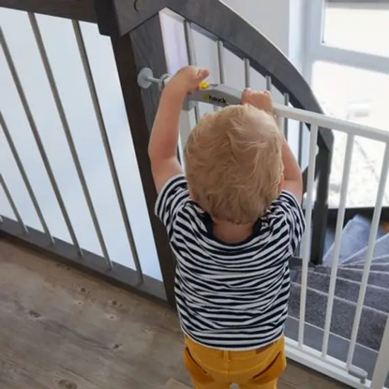 Slika Zaštitna ograda Open N Stop + nastavak 9 cm white - Hauck