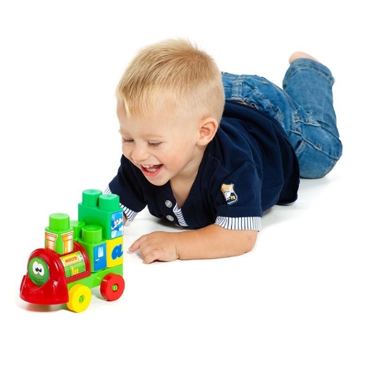 Slika Vlak s kockama - 28 kom - Molto