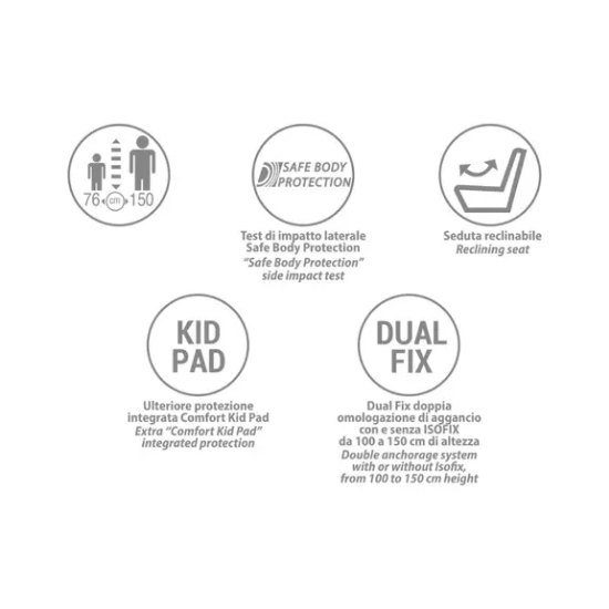 Slika Autosjedalica Reklino i-Size Silver - Foppapedretti