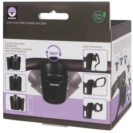 Slika 2u1 držač bočica/mobitela - Dooky