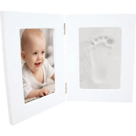 Slika Happy Hands dupli okvir s otiskom White - Dooky