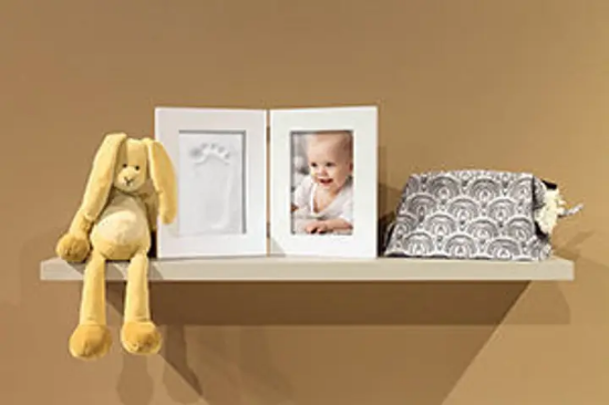 Slika Happy Hands dupli okvir s otiskom White - Dooky