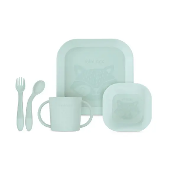 Slika Set za jelo square mint Miniland 