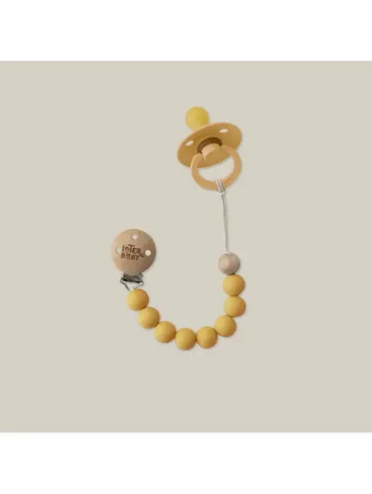 Slika Silikonski držač dude Earth Ocher InterBaby 