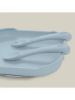 Slika Silikonski set pribora za jelo Blue Grey InterBaby 