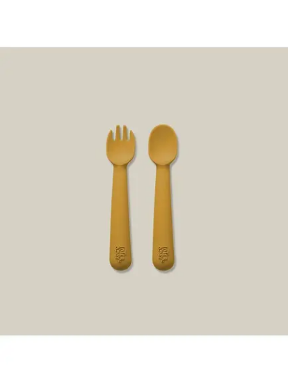 Slika Silikonski set pribora za jelo Earth Ocher InterBaby 
